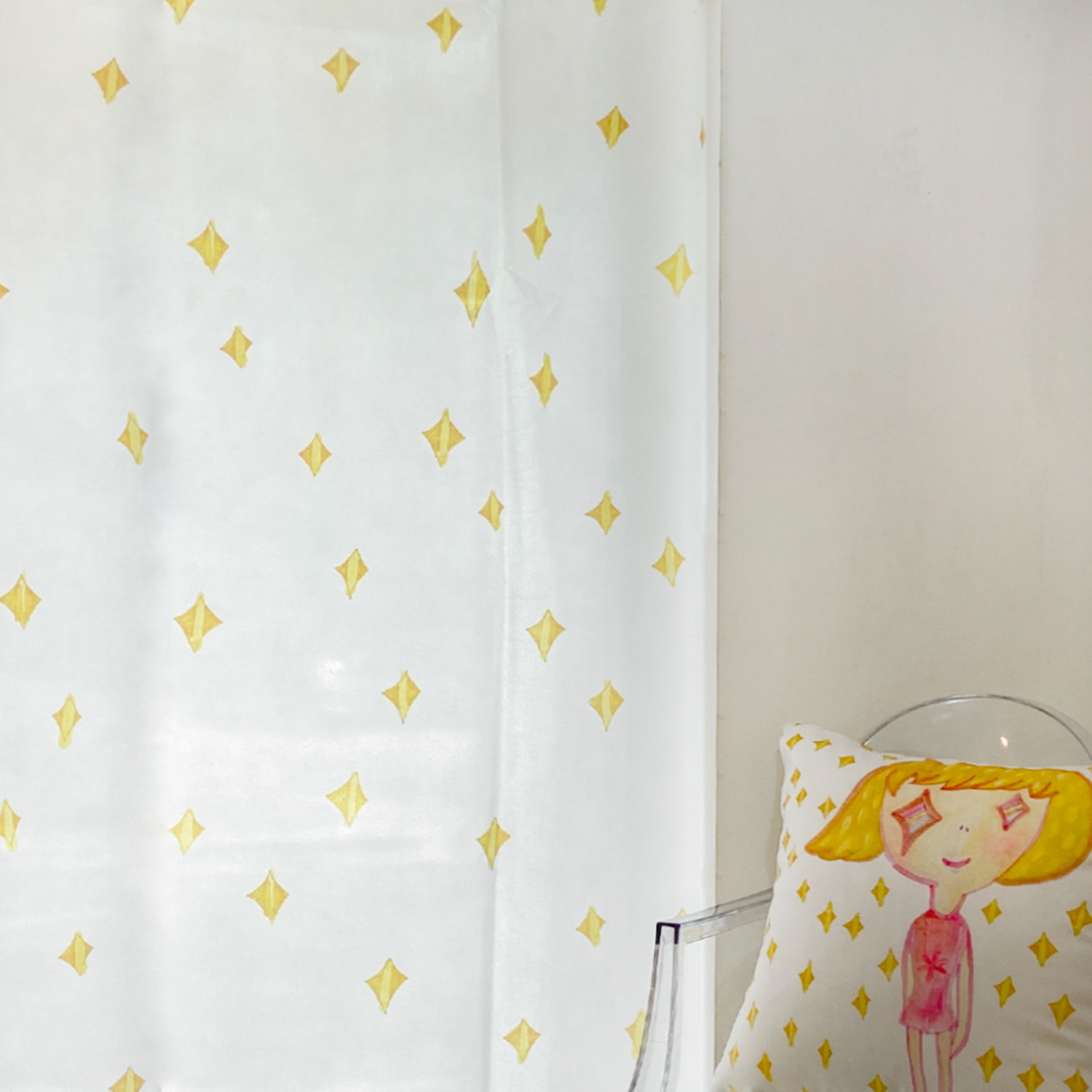 [a.o.b] My twinkle house pattern curtain